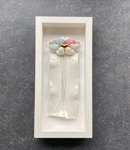Load image into Gallery viewer, Always Together handmade porcelain wall piece with clustered hearts, including grey, pink, mint, gold lustre, white, and mother-of-pearl finishes