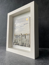 Load image into Gallery viewer, Handmade ceramic artwork titled Ardu, featuring a softly sculpted landscape-like form in dusky tones with a central gold accent.
