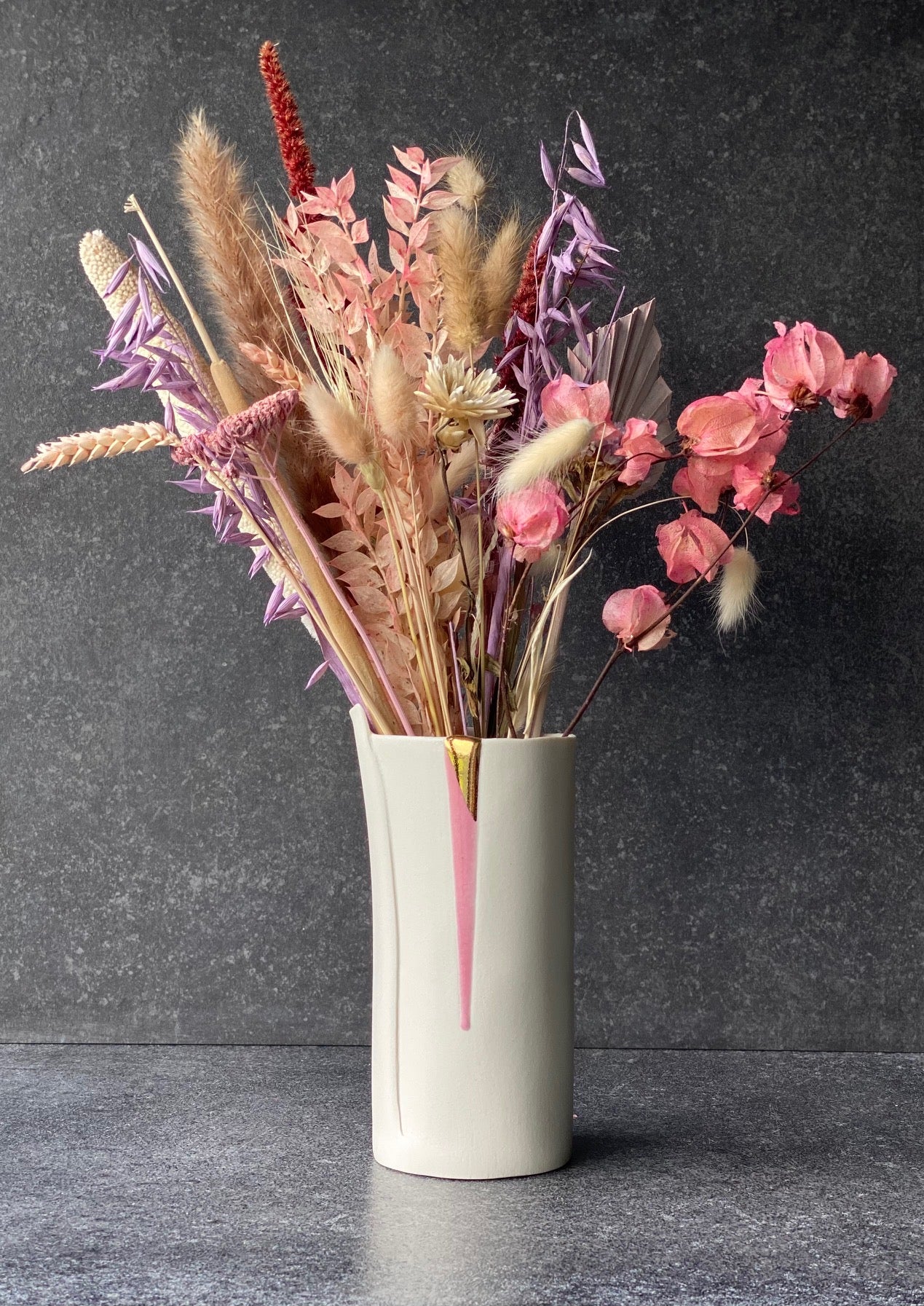 'Seasons' Vase - Sunset Pink
